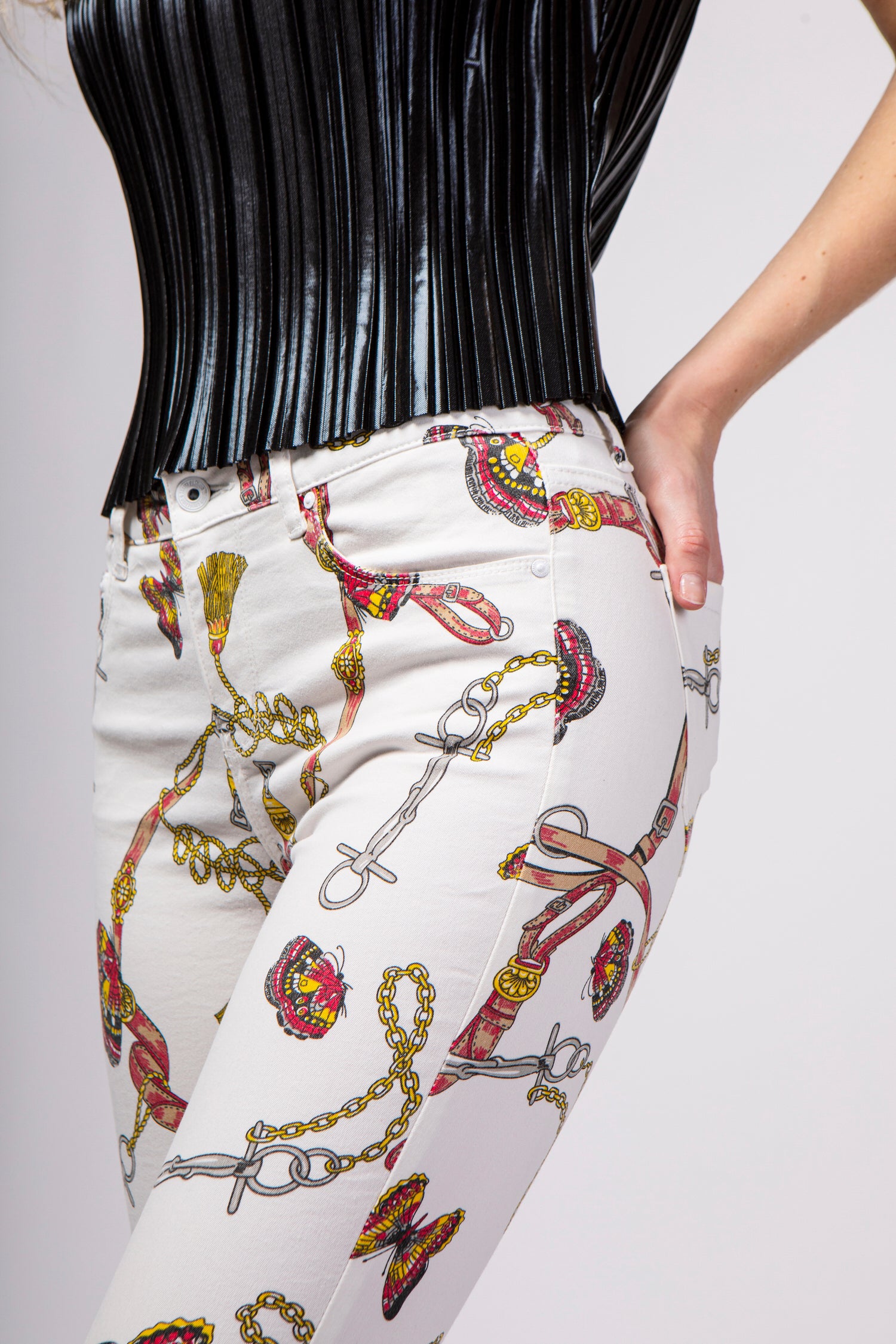 Canales de pantalones impresos - Azure