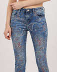 Eastern Floral Print Jeans - Tais