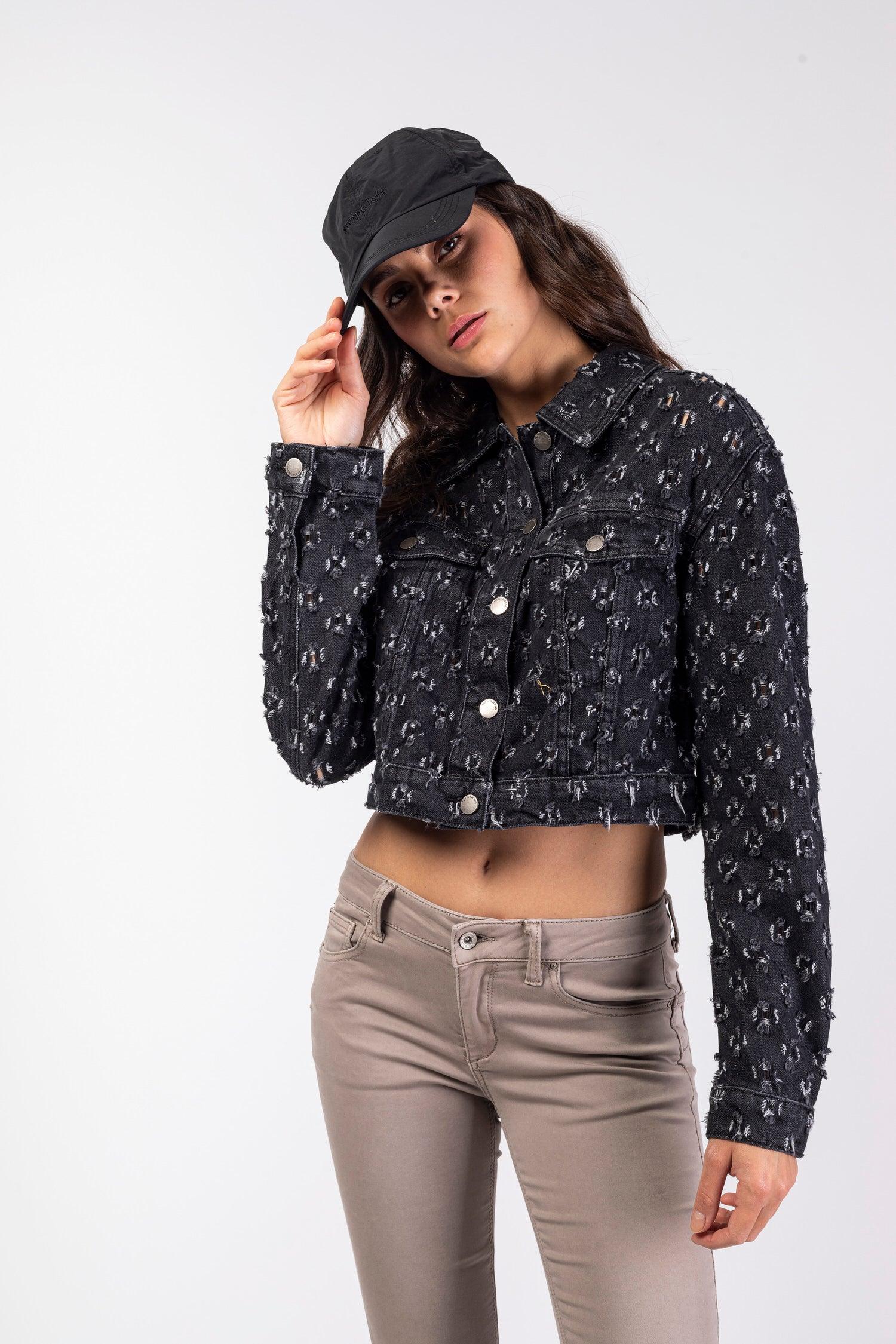 Blouson jean à trous - Sana - TOXIK3