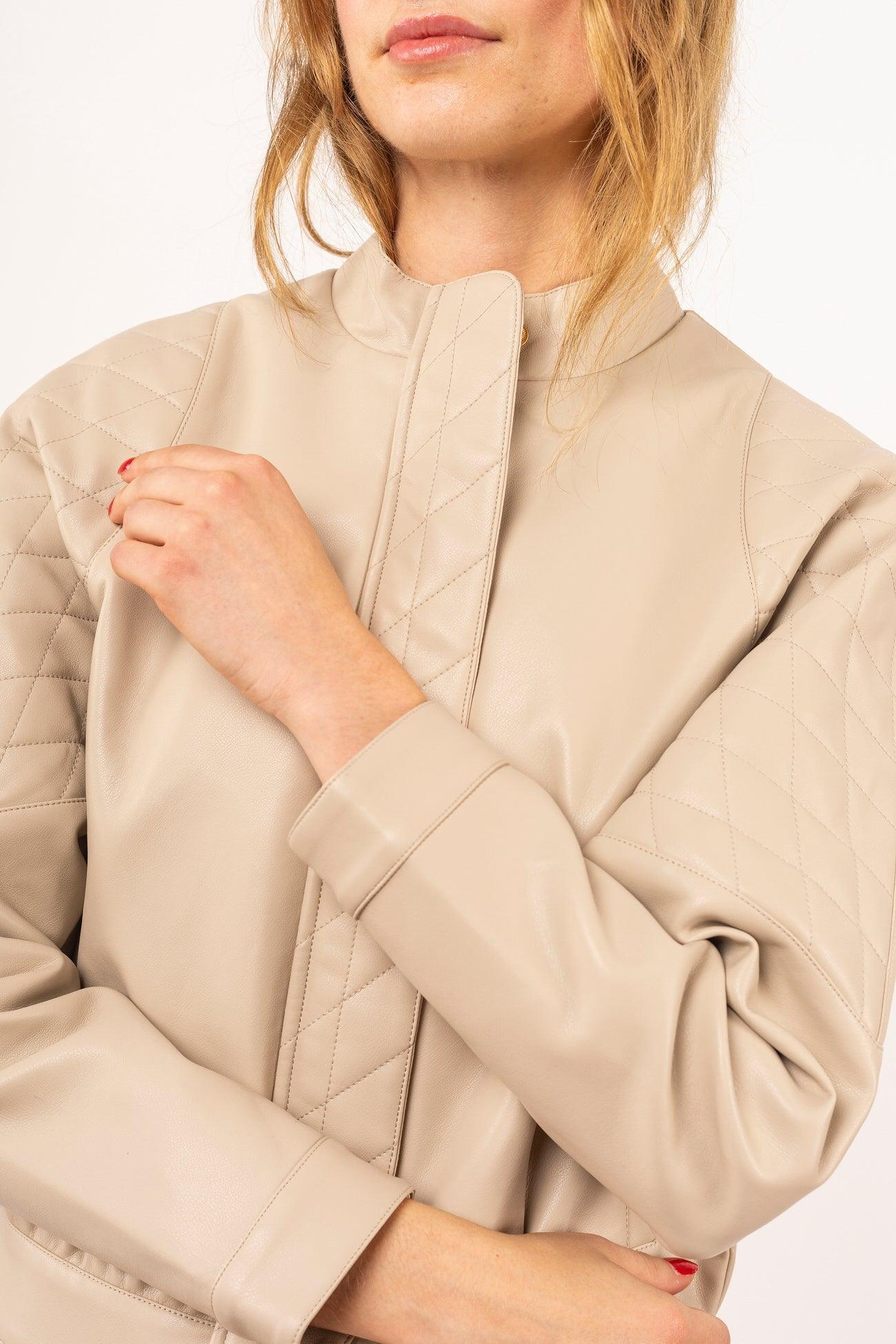 Blouson motard simili - John - TOXIK3