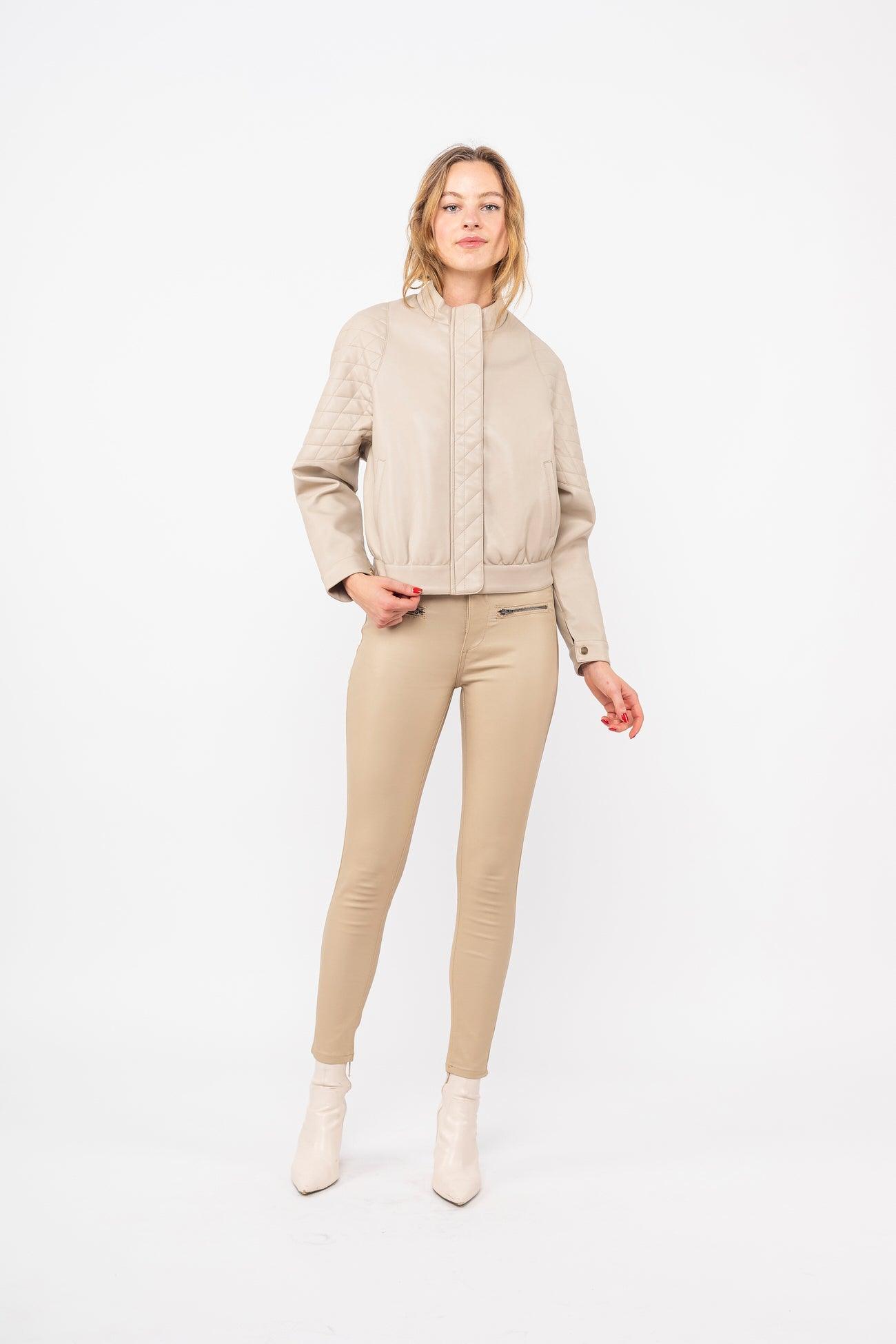 Blouson motard simili - John - TOXIK3